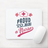 Proud om verpleegster te worden muismat (Met muis)