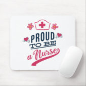 Proud om verpleegster te worden muismat (Met muis)