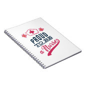 Proud om verpleegster te worden notitieboek (Rechterzijde)