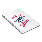 Proud om verpleegster te worden notitieboek (Rechterzijde)