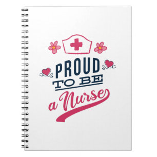 Proud om verpleegster te worden notitieboek