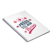 Proud om verpleegster te worden notitieboek (Rechterzijde)