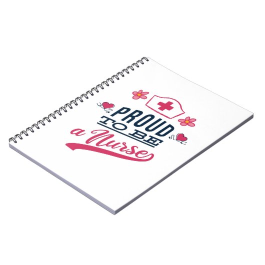 Proud om verpleegster te worden notitieboek (Linkerzijde)