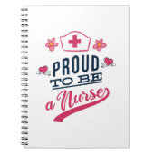 Proud om verpleegster te worden notitieboek (Voorkant)