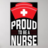 Proud om verpleegster te worden poster (Voorkant)