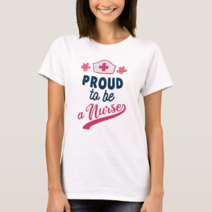 Proud om verpleegster te worden t-shirt