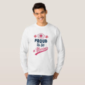 Proud om verpleegster te worden t-shirt (Voorkant volledig)