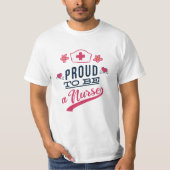Proud om verpleegster te worden t-shirt (Voorkant)