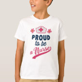 Proud om verpleegster te worden t-shirt (Voorkant)