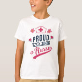 Proud om verpleegster te worden t-shirt (Voorkant)