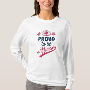 Proud om verpleegster te worden t-shirt