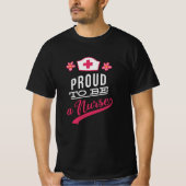 Proud om verpleegster te worden t-shirt (Voorkant)
