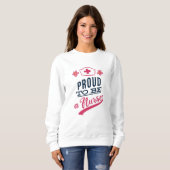 Proud om verpleegster te worden trui (Voorkant volledig)
