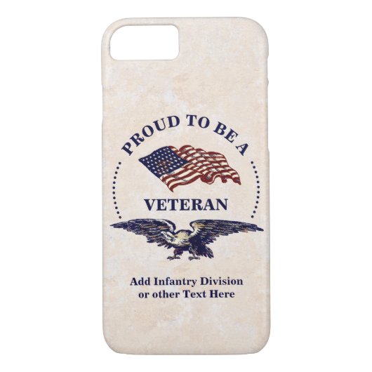 Proud om veteraan te worden Case-Mate iPhone case (Achterkant)