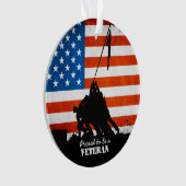Proud om veteraan te worden ornament (voorkant)