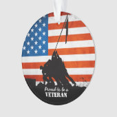 Proud om veteraan te worden ornament (voorkant)