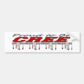 Proud om vrije Bumpersticker te zijn (Voorkant)