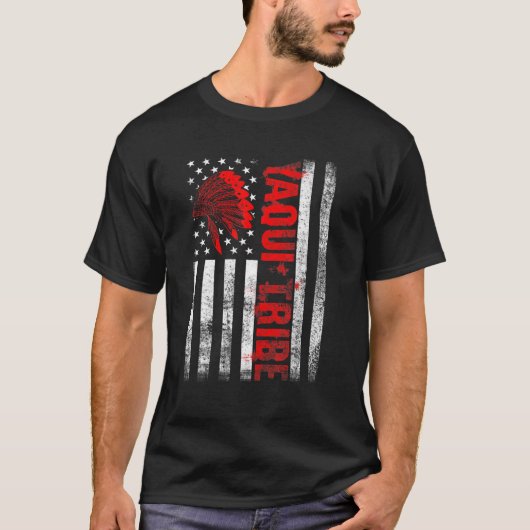 Proud om Yaqui te worden inheemse Amerikaanse trot T-shirt (Voorkant)
