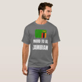 Proud om Zambiaans te worden T-shirt (Voorkant volledig)