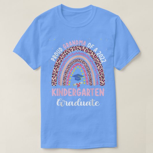 Proud oma calss 2022 Afstuderen Kindergarten Gra T-shirt (Design voorkant)