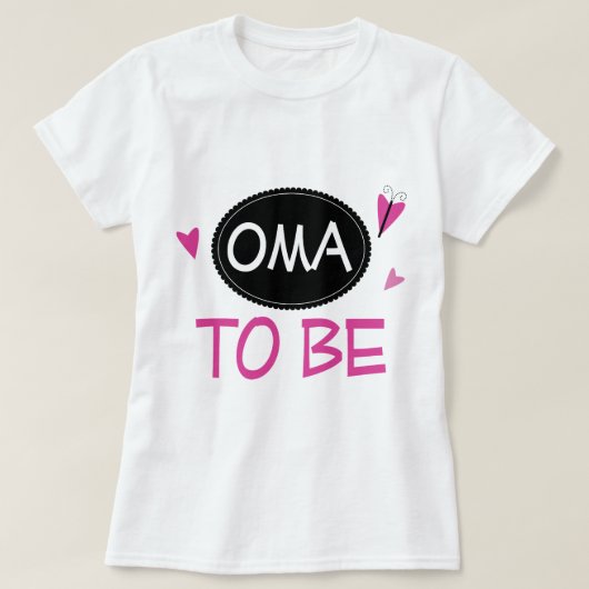 Proud Oma om te worden T-shirt (Design voorkant)