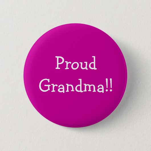 Proud oma! ronde button 5,7 cm (Voorkant)