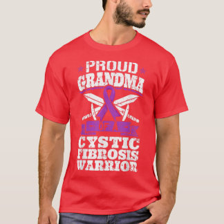 Proud oma van een cystic fibrosis warrior Awarene T-shirt