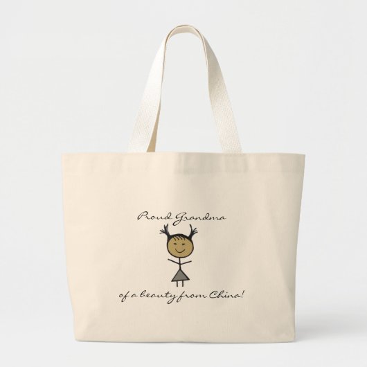 Proud oma van een schoonheid uit Ch.. Grote Tote Bag (Voorkant)