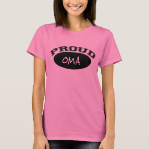 Proud Oma (zwart) T-shirt