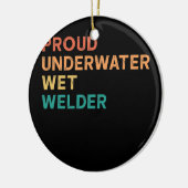 Proud onderwater natlassen  lassen Citaat Keramisch Ornament (Links)