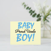 Proud oom Baby Boy T-shirts en cadeautjes Briefkaart (Staand voorkant)