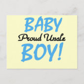 Proud oom Baby Boy T-shirts en cadeautjes Briefkaart (Voorkant)