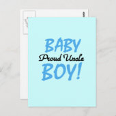 Proud oom Baby Boy T-shirts en cadeautjes Briefkaart (Voorkant / Achterkant)