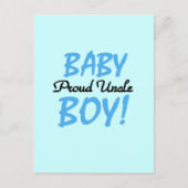 Proud oom Baby Boy T-shirts en cadeautjes Briefkaart (Voorkant)