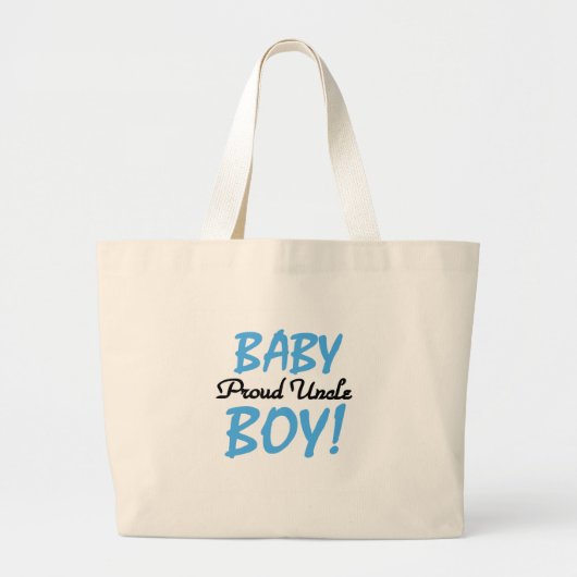 Proud oom Baby Boy T-shirts en cadeautjes Grote Tote Bag (Voorkant)