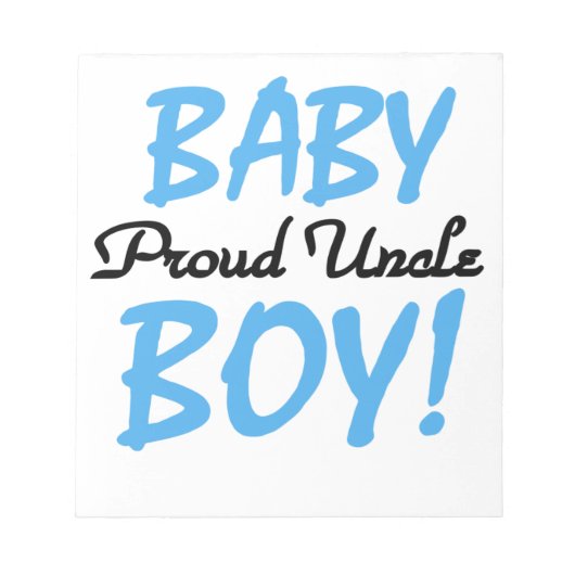 Proud oom Baby Gifts Notitieblok (Voorkant)