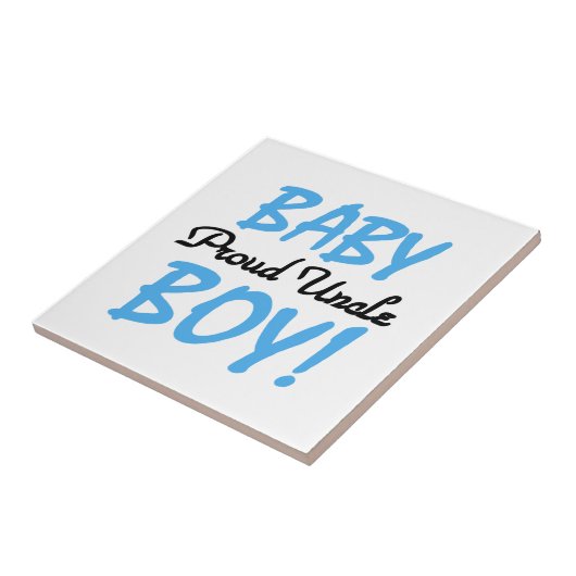 Proud oom Baby Gifts Tegeltje (Zijkant)