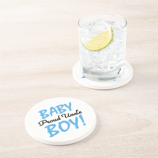 Proud oom Baby Gifts Zandsteen Onderzetter (Zijkant)