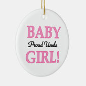 Proud oom Baby Girl Gifts Keramisch Ornament (Rechts)