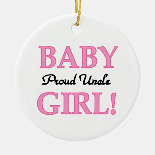 Proud oom Baby Girl Gifts Keramisch Ornament (Voorkant)