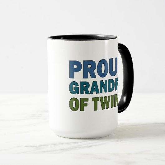 Proud opa of Twins Mok (Voorkant rechts)