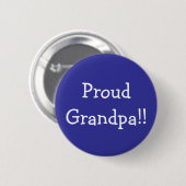 Proud opa! ronde button 5,7 cm (Voorkant /achterkant)