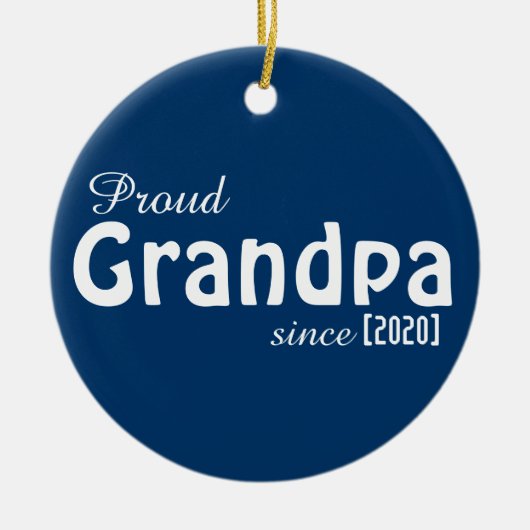 Proud opa sinds ornament! Keramisch Ornament (Voorkant)