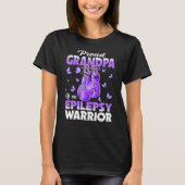 Proud opa van een Epilepsy Warrior Epilepsy Awar T-shirt (Voorkant)