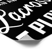 Proud opa van een Geweldige Lacrosse speler Poster (Hoek)