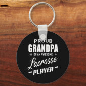 Proud opa van een Geweldige Lacrosse speler Sleutelhanger (Voorkant)