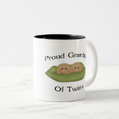 Proud opa van tweelingen tweekleurige koffiemok (Voorkant rechts)