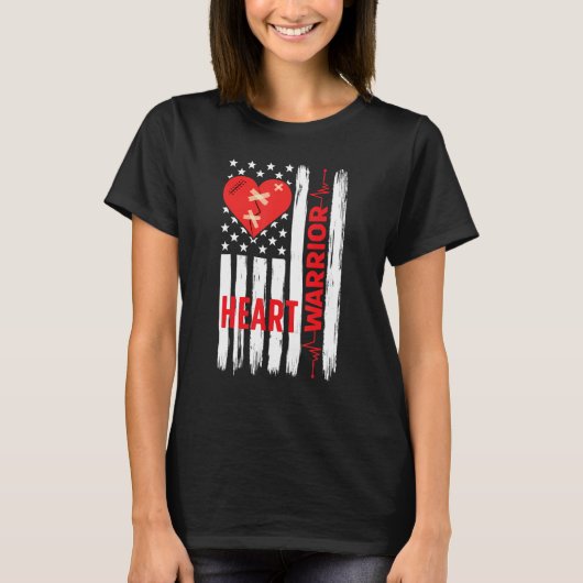 Proud Open Heart Surgery Warrior Open Heart Surger T-shirt (Voorkant)