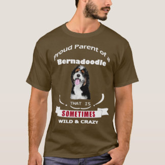 Proud-ouder van een bernadoodle hond t-shirt