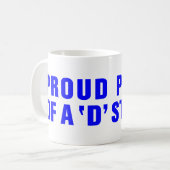 PROUD-OUDER VAN EEN D-STUDENT KOFFIEMOK (Voorkant links)